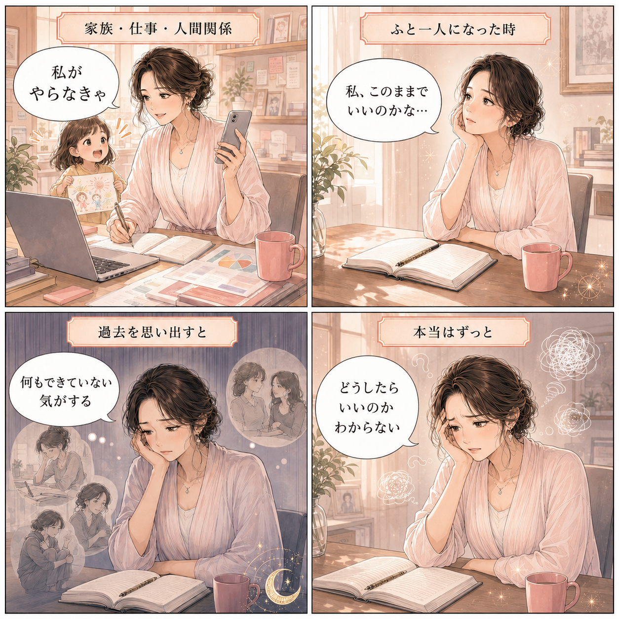 マヤ暦ライフデザイン講座の共感4コマ漫画